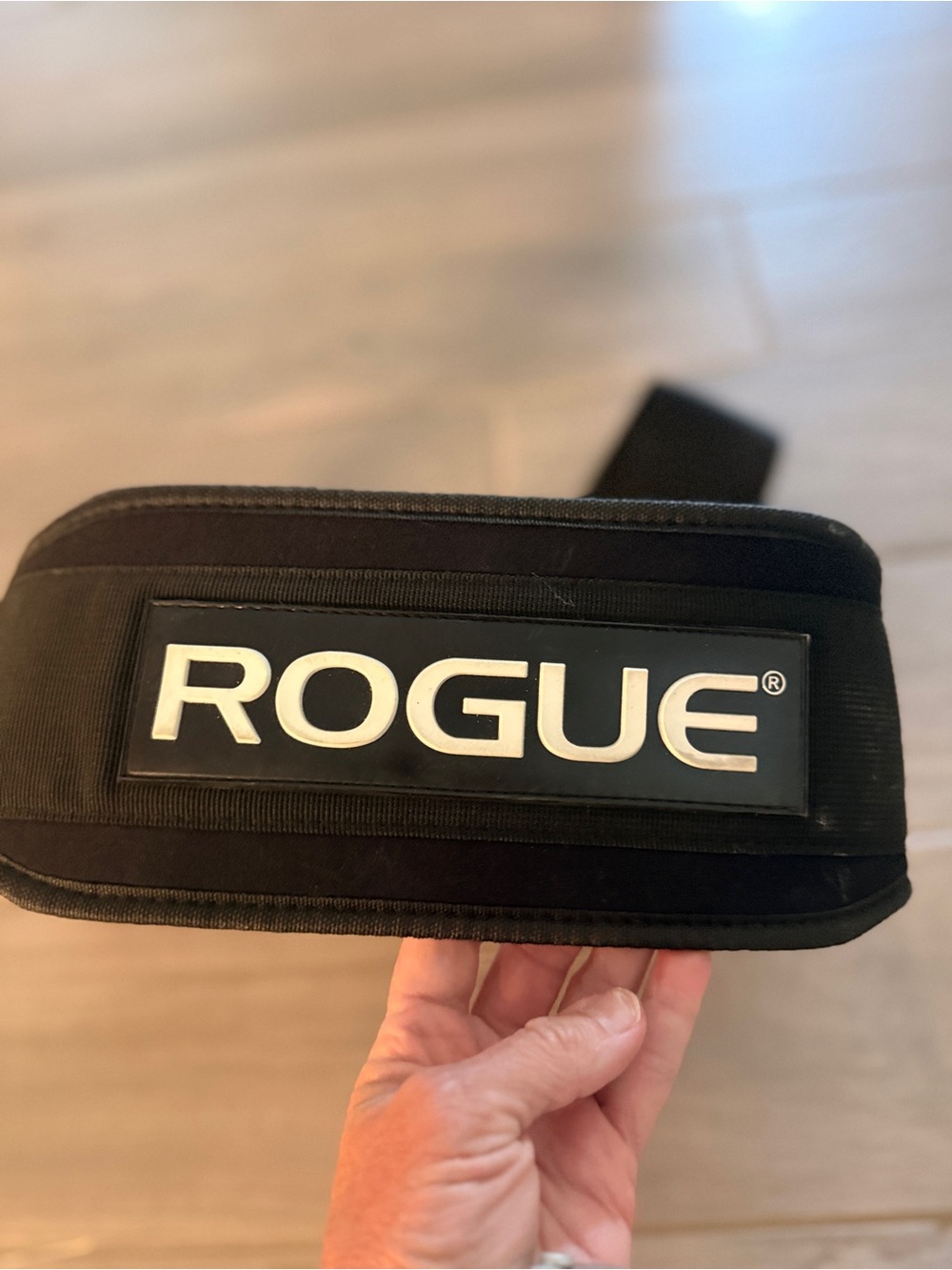 Rogue 5” Black Weightlifting Waist Strap Medium